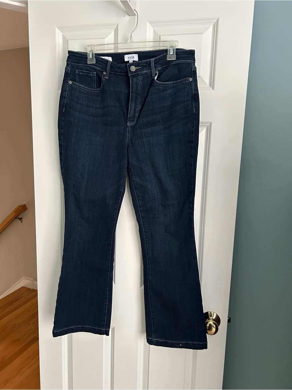 NYDJ Women's Dark Indigo bootcut jeans.